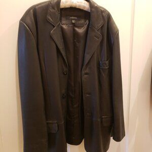 Men's Vintage Claiborne 100% Sheepskin XL Black Coat